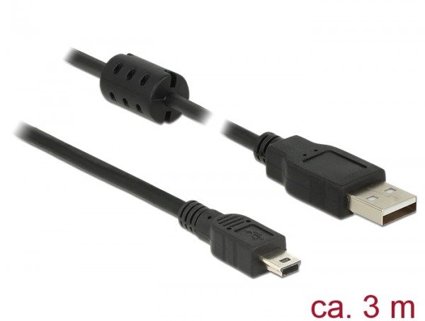 USB-kabel 3m för Blaupunkt TravelPilot 74 EU LMU