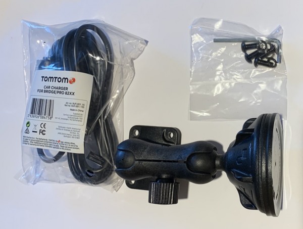 TomTom RAM-vindrutefäste + Billaddare f. TomTom PRO 8275 Truck