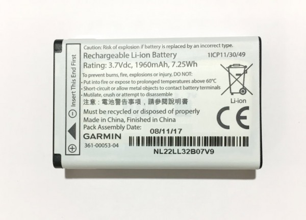 Garmin batteri f. Garmin Montana 650t